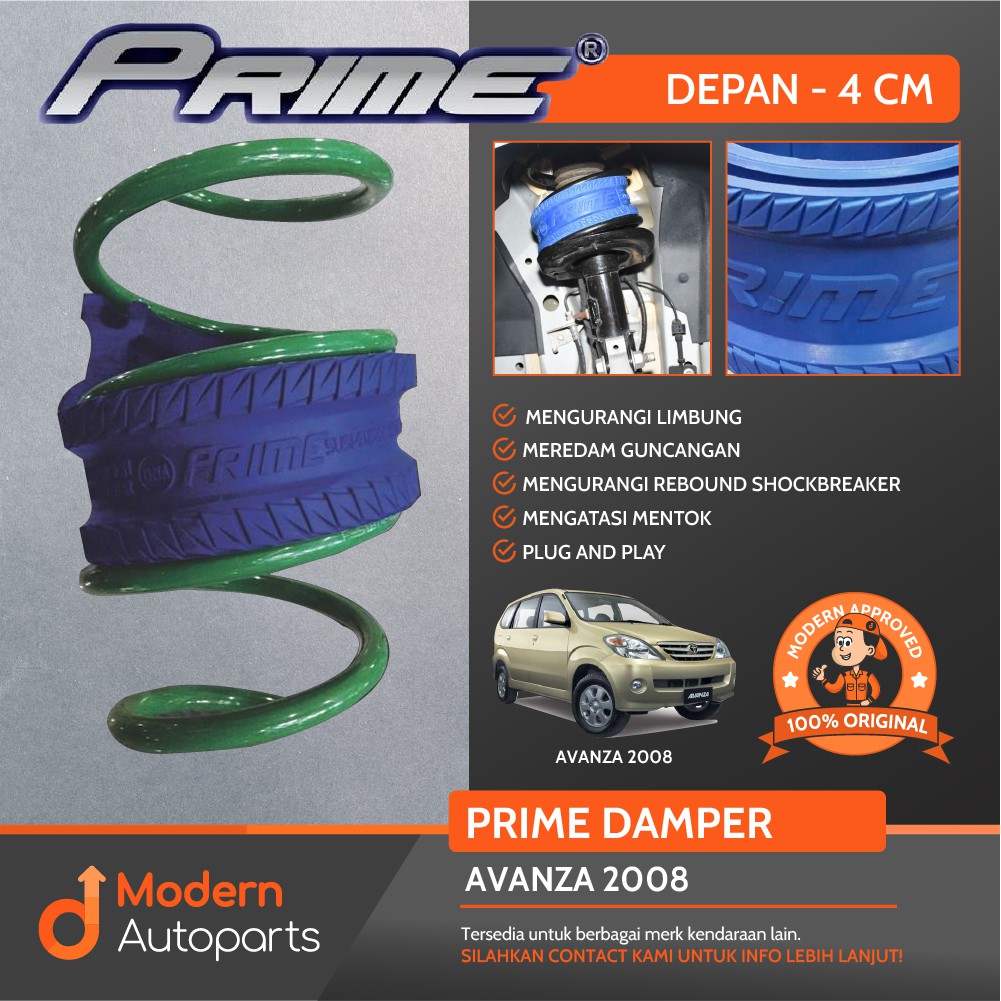PRIME Damper / Spring Buffer AVANZA 2008 Depan 4cm
