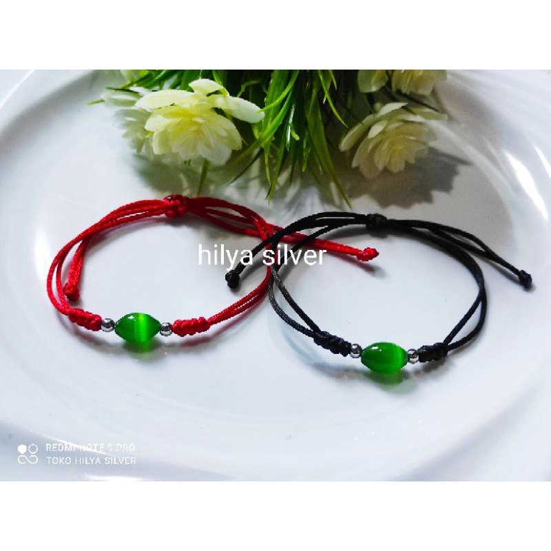 GELANG BATU GIOK MATA KUCING ASLI