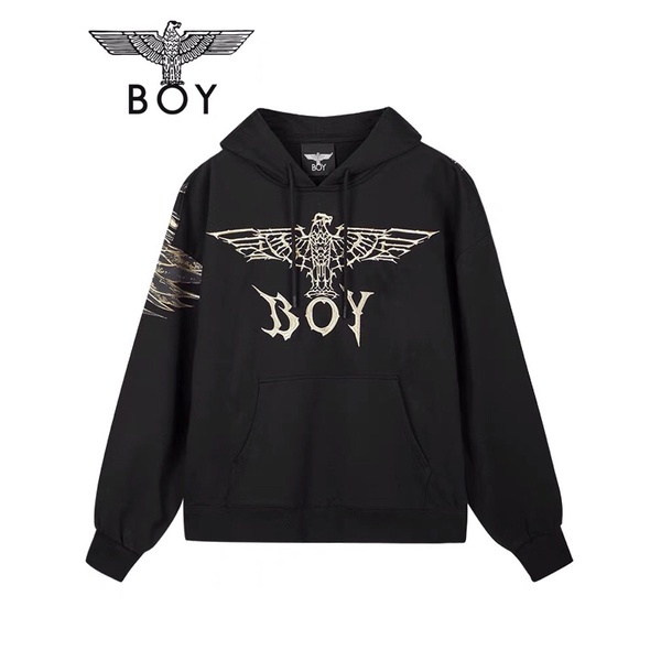 BOY84 SWEATER HOODIE BOY LONDON PRIA WANITA ASIA EROPA BIG LOGO WINGS GOLD