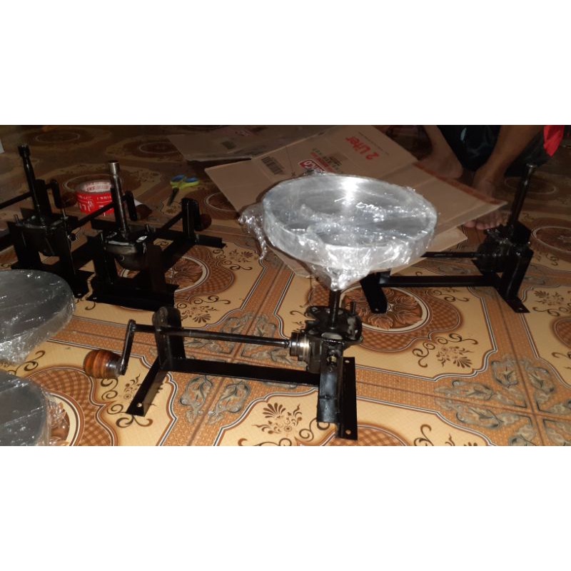 pemutar + loyang leker baja / alumunium uk.18