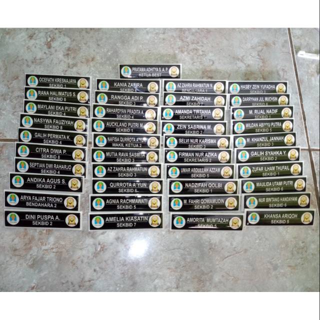 

Nametag akrilik/Kuningan murah