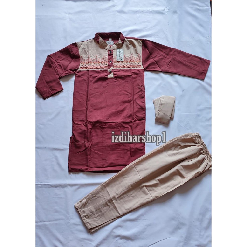 Set Kurta Anak / Kurta Arsyad / Set Baju Koko Anak / Qaireen Baju Koko Anak Laki-Laki Koko Anak Laki