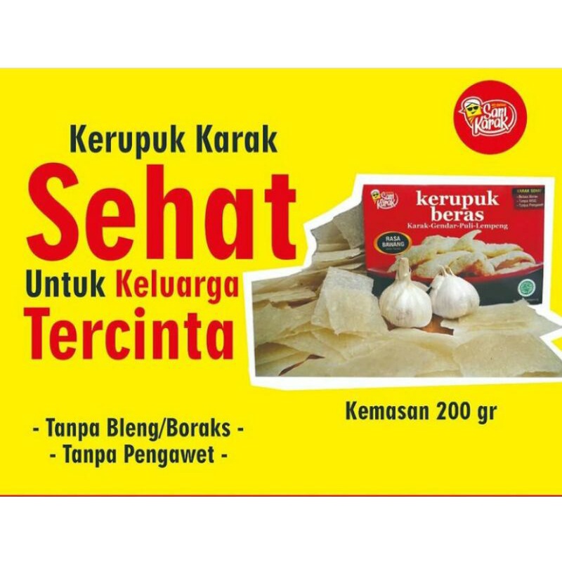 

Kerupuk Karak / Puli Sari Karak 200gr