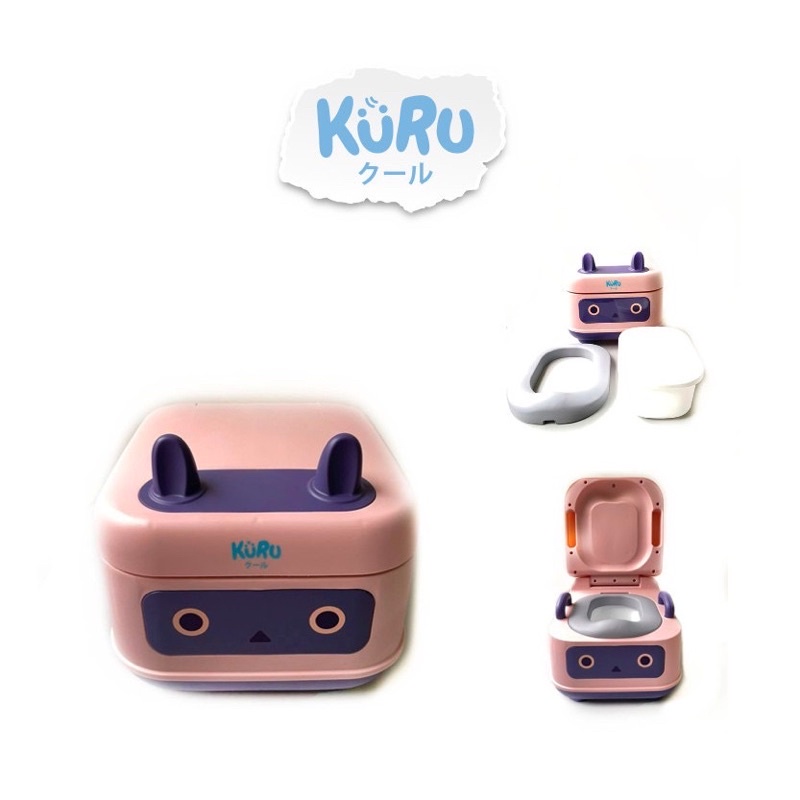 KURU Potty Training Robot Pispot Pipis BAB Anak Motif Robot Cowok Cewek Pispot Dengan tutup anti tumpah