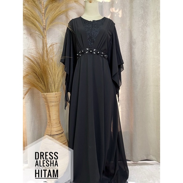 LastStok Dress Alesha Ceruty + brukat+furing