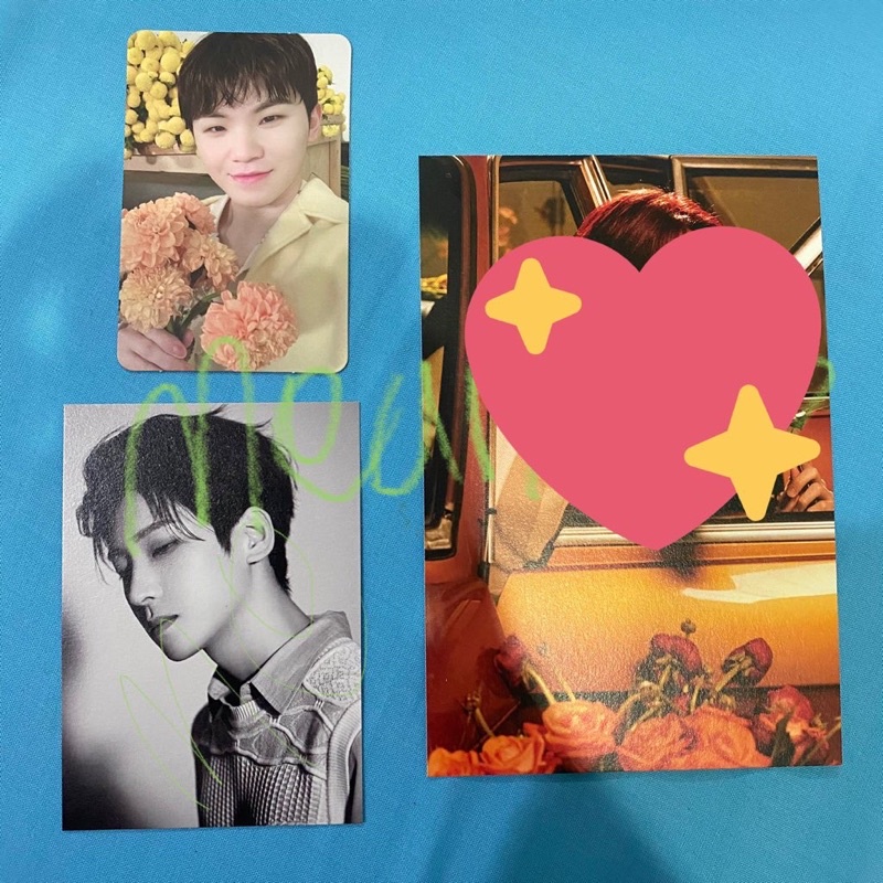 seventeen your choice pc postcard minicard woozi wonwoo dino joshua
