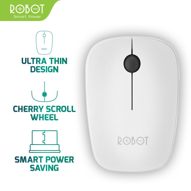 Robot M220 Mouse Wireless 2.4G Optical USB Mouse Original Vivan