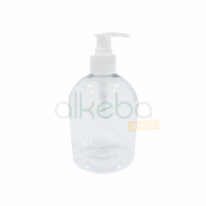 Botol pump 500ml bulat handsanitizer handsoap refil botol kosong bulat