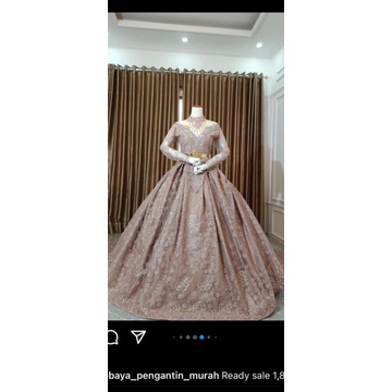 kebaya gown rosegold