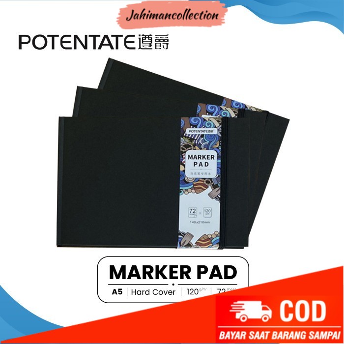 

✨ BISA COD ✨ Buku Sketsa Potentate Marker Pad A5 Hard Cover Sketchbook