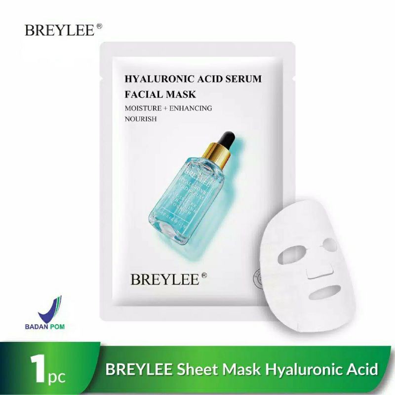 [BPOM] Breylee Facial Mask Hyaluronic Acid / Retinol Lifting/Rose Hydrating /Vitamin C /Pomegranate