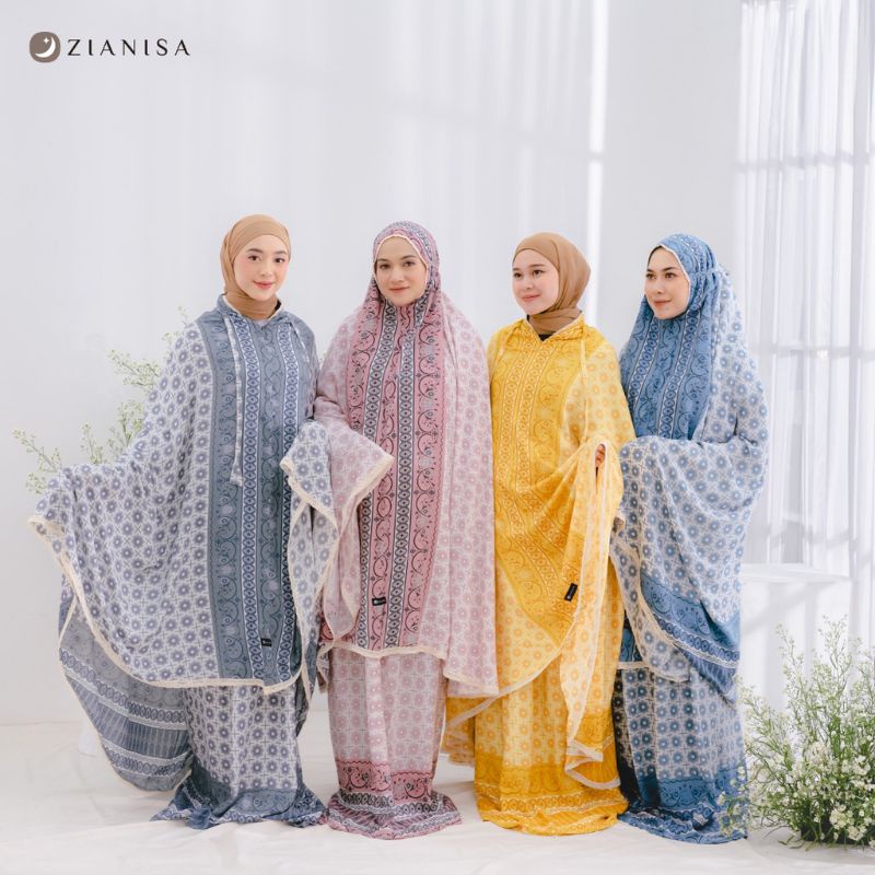 MUKENA ZIANISA BORDER EID MAIZAH SERIES ALLSIZE