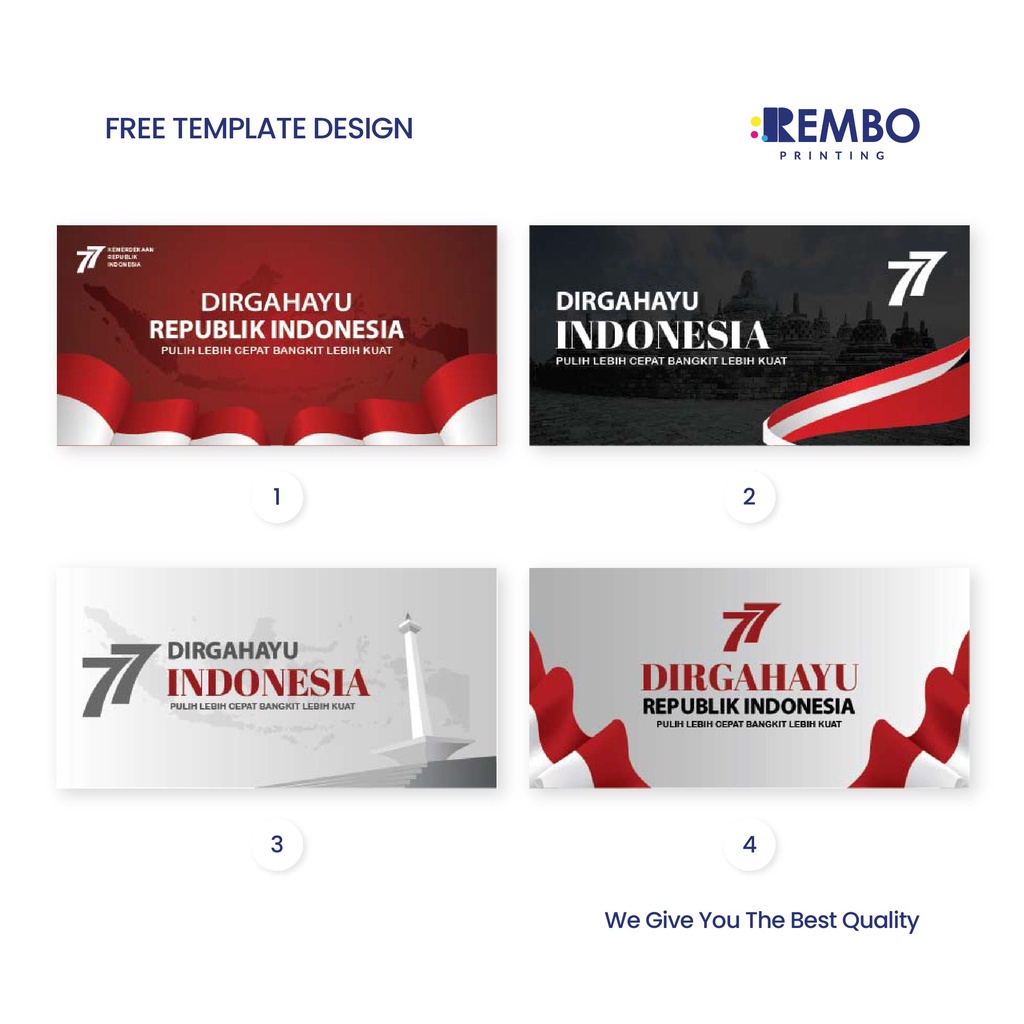 Custom Cetak Spanduk 17 Agustus Baliho Dirgahayu Banner Kemerdekaan HUT RI / CETAK SPANDUK