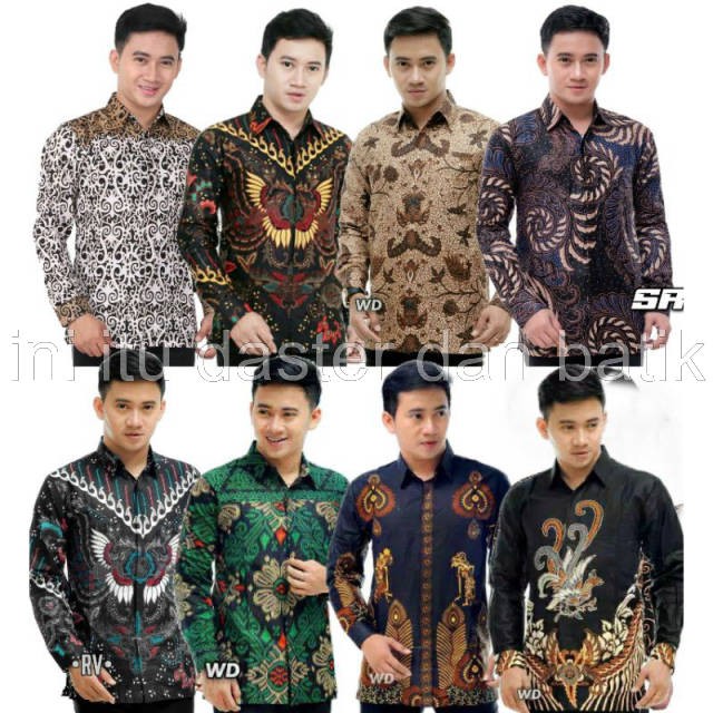 Batik Pria Lengan Panjang Katun Super Halus Termurah // seragam batik pekalongan // bisa cod