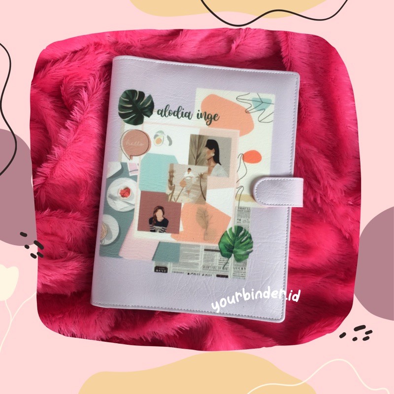 

Binder Custom Aesthetic Lylac Girl 6r,20r,26r - A6/A5/B5