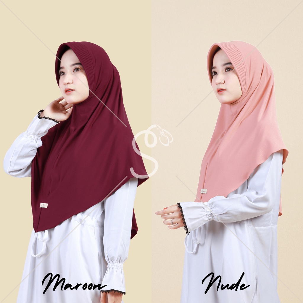 ShalihaFactory - Hijab Bergo Hamidah Instan Pet Sport Menutup Dada | Afana Instan