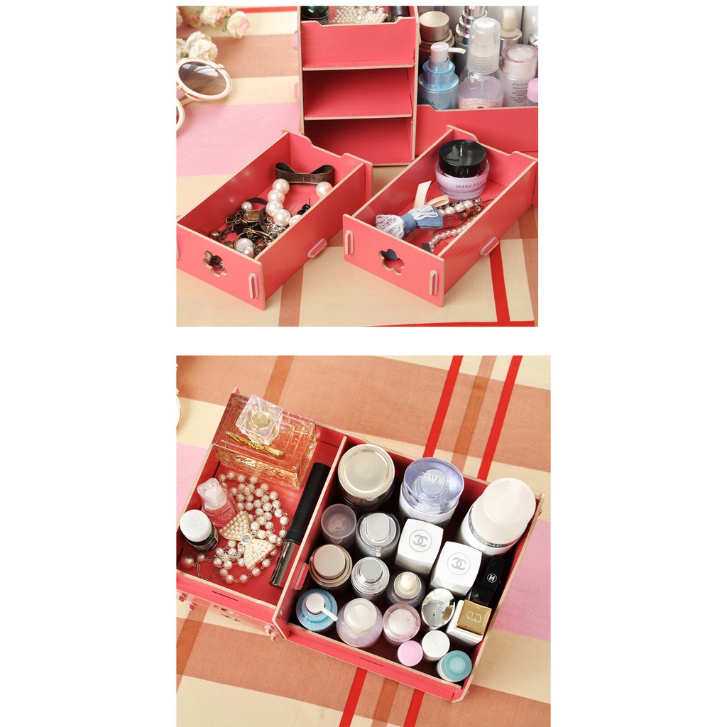 TOMUMUDA Kotak Kosmetik Organizer Serbaguna Cosmetic Storage KT01