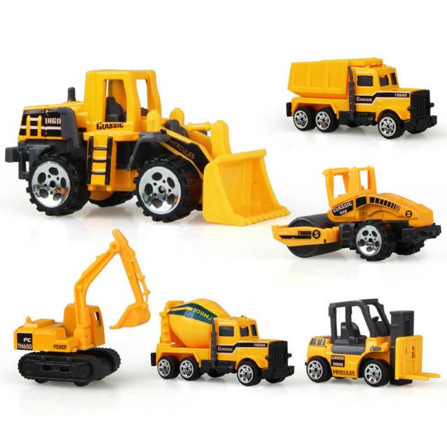 Mall Mainan Truck Konstruksi Diecast paket 6 pcs mobil mobilan truck construction toys