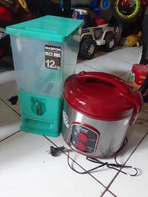 Rice Box Maspion 12kg Wadah Beras Tempat Beras