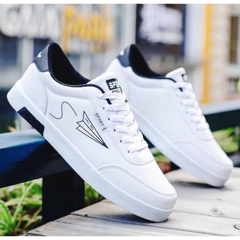 Sepatu Casual pria sneakers pria sepatu casual putih keren senji KPL-001