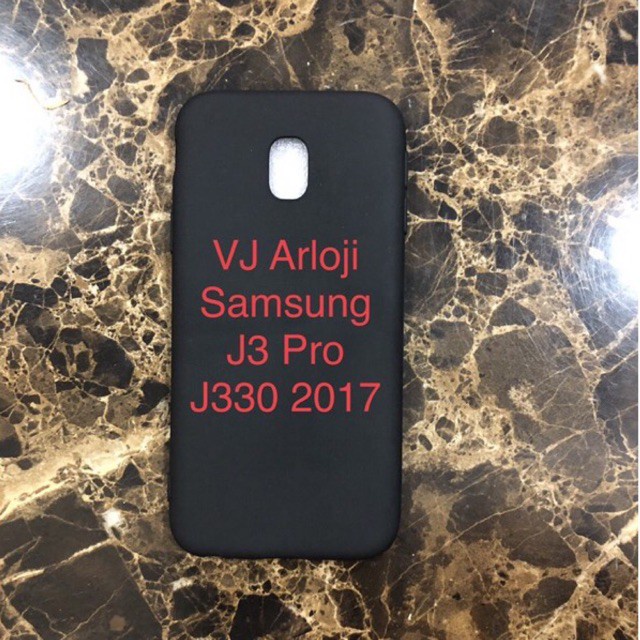 KOPS Soft Case Samsung Galaxy J3 Pro / J330 2017 Slim Black Matte Kondom HP