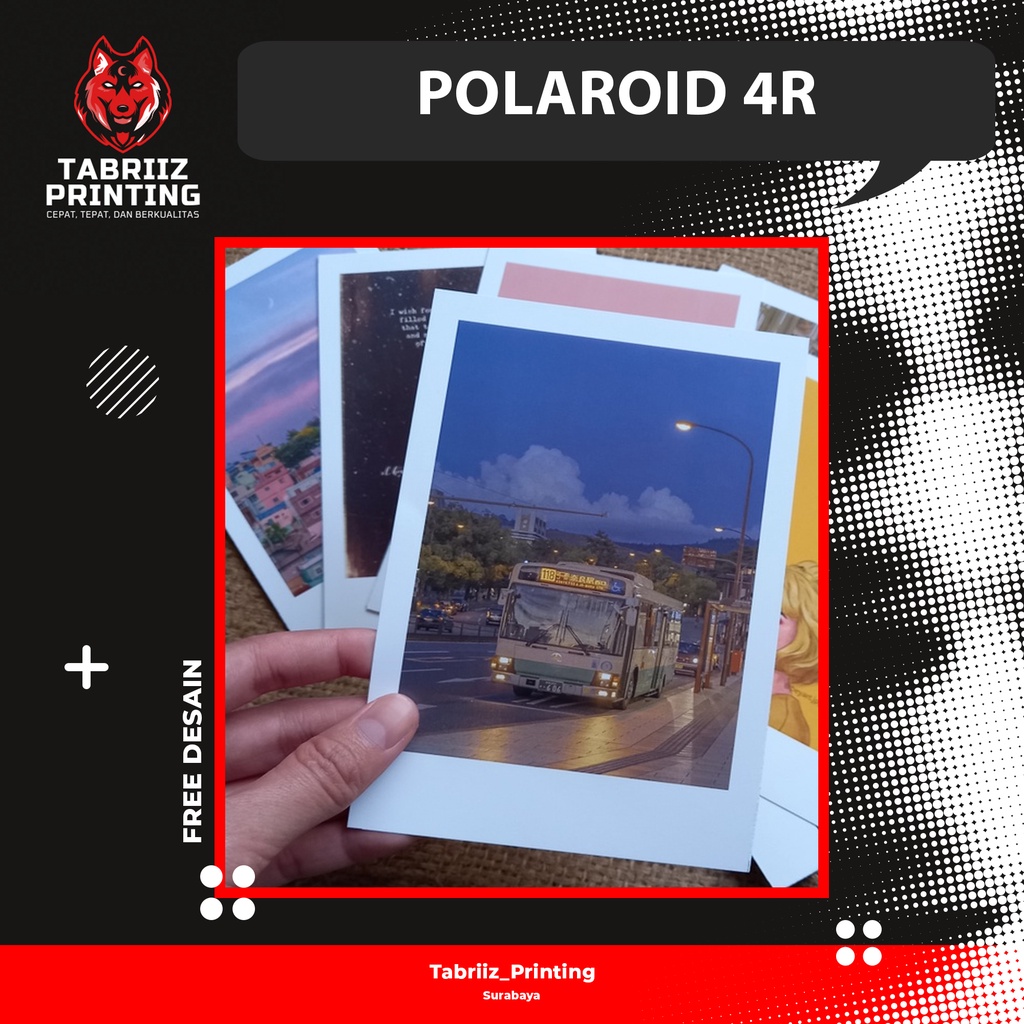 

[TABRIIZ PRINTING] Cetak Polaroid 4R murah isi 9 foto