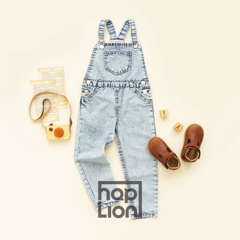 Overall Celana Panjang Jeans Anak Unisex Laki Perempuan 1 - 6 Tahun Baju Kodok | Haplion Kidswear