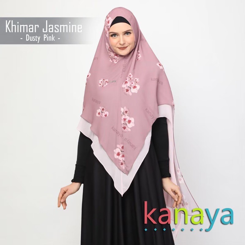 khimar JASMINE  ( khimar printing )by KANAYA