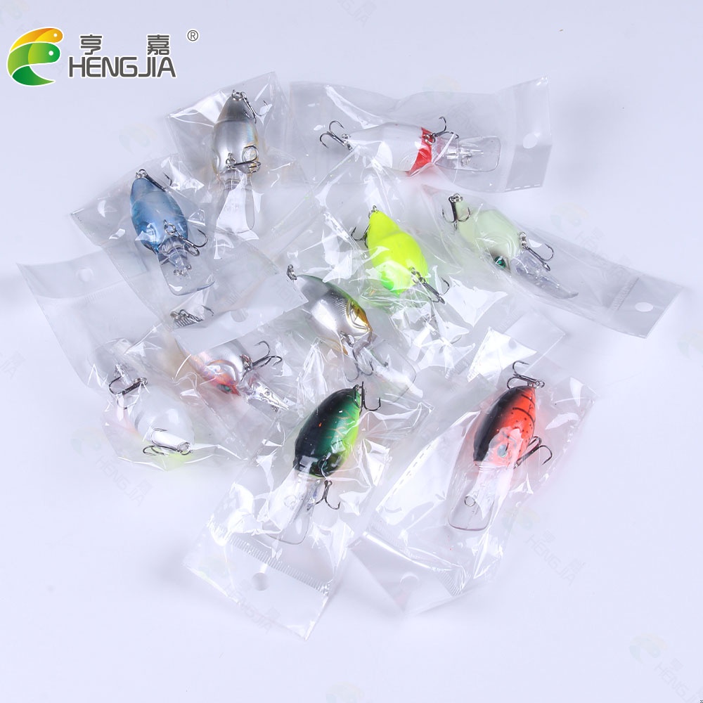 HENGJIA 10PCS 7.5CM 11G Floating crankbait hard Bait tackle artificial lures swimbait fish wobbler