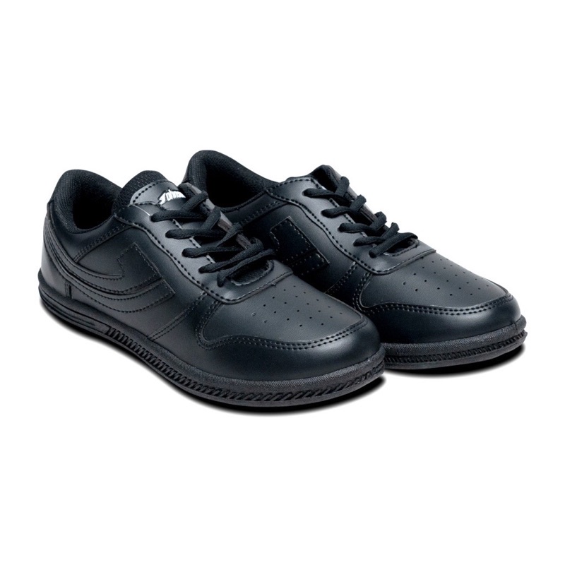 Sepatu johnson angkasa all black - sneakers pria wanita jhonson