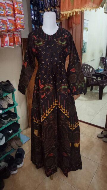 Ms Gamis Batik Sriwedari Maxi Super Jumbo Xxl Ld 110c. Bumil/busui Katun Sogan