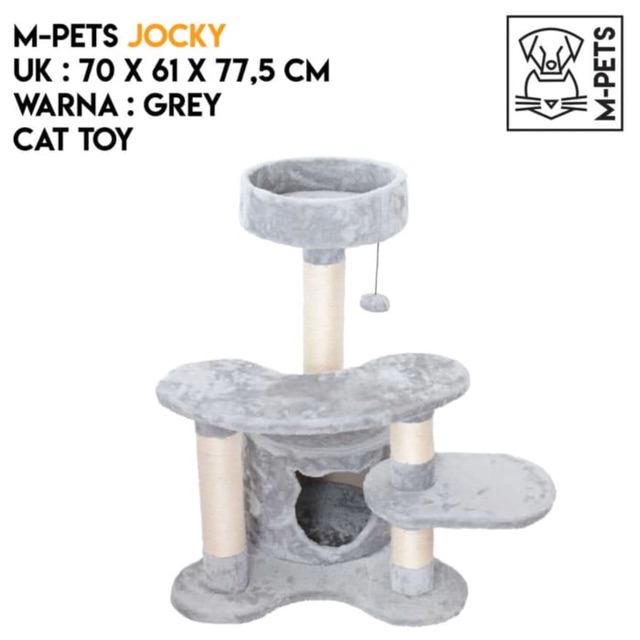 M-Pets Jocky Cat Stratcher Toy ll mainan kucing