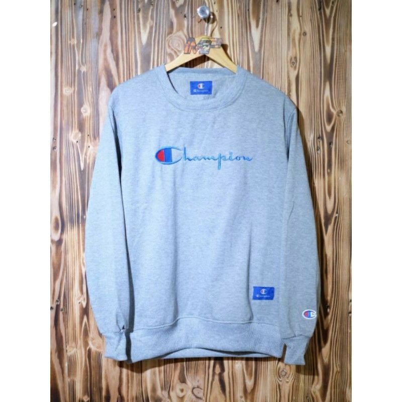 SWEATER CREWNECK CHAMPIONS BORDIR/CREWNECK CHAMPIONS BORDIR/PRIA/WANITA/TERMURAH/COD