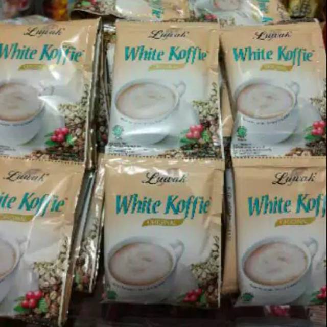 

Luwak white coffee 1renceng (isi 10pcs)