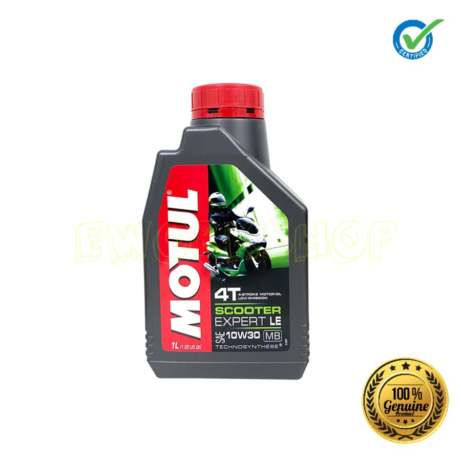 OLI MOTUL MATIC SCOOTER EXPERT LE 4T 10W30 1 L 100% Original Product