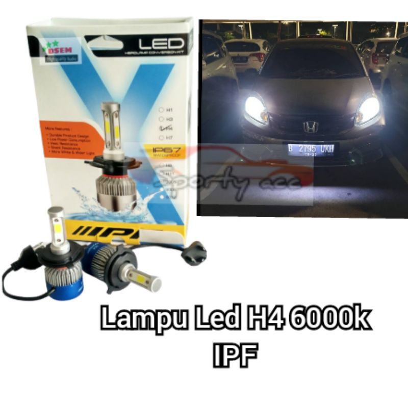 Bulb Hid Led H4 6000k IPF