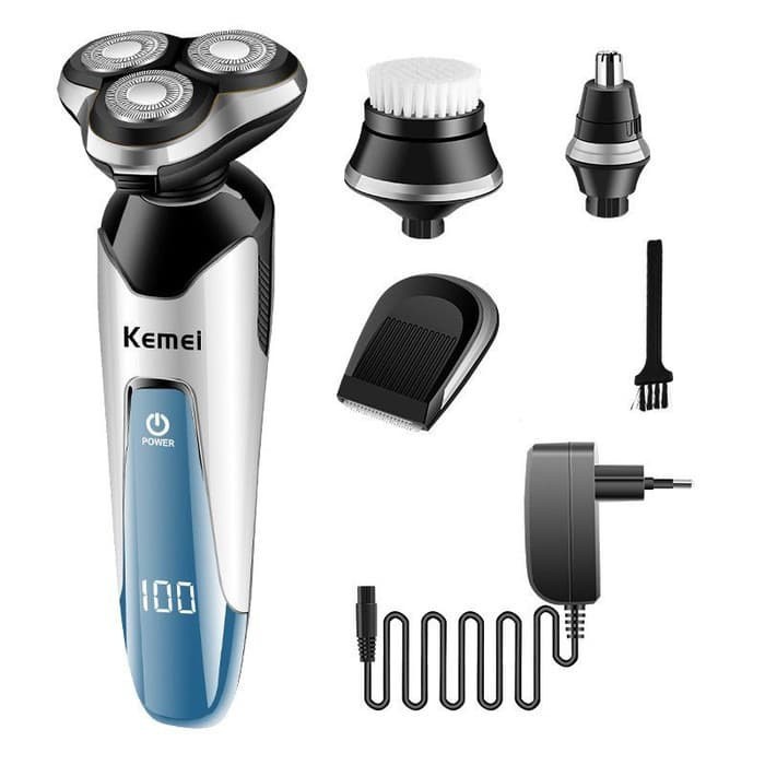 Kemei KM-5390 4 in 1 electric shaver washable nose hair trimmer