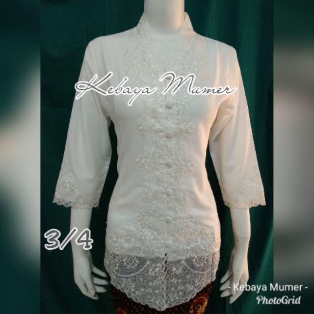 Kebaya Bordir. Kebaya Encim. Kebaya Modern. Kebaya Jadi. Kebaya Putih. Kebaya Orange-BW Ku Senada 3/4