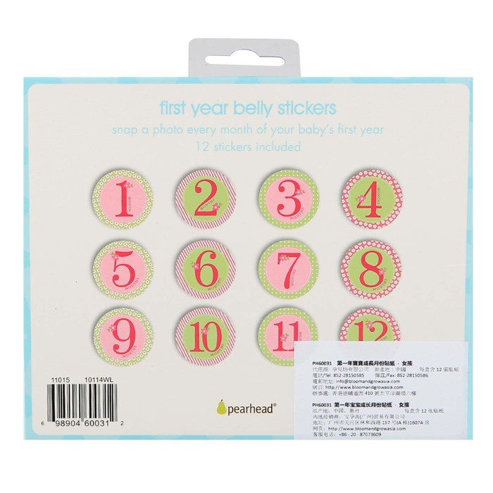 

Pearhead Milesstone Stickers Girl H60031
