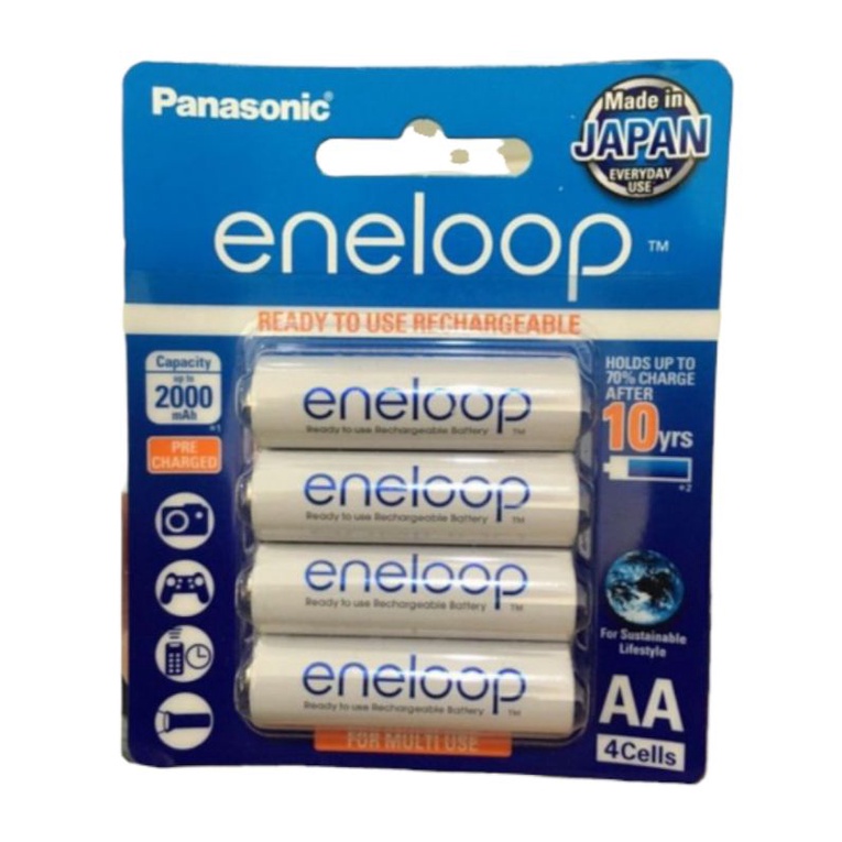 BATERAI Recharger eneloop panasonic ORIGINAL 2000mh a2 isi 4 1.2v