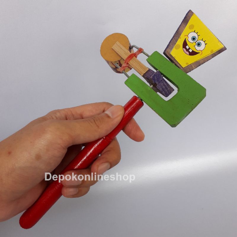 Mainan Anak Cowok Cewek Laki Perempuan Otok - Otok Putar Bunyi Tradisional Kayu Anak Tk Sd Jaman Jad