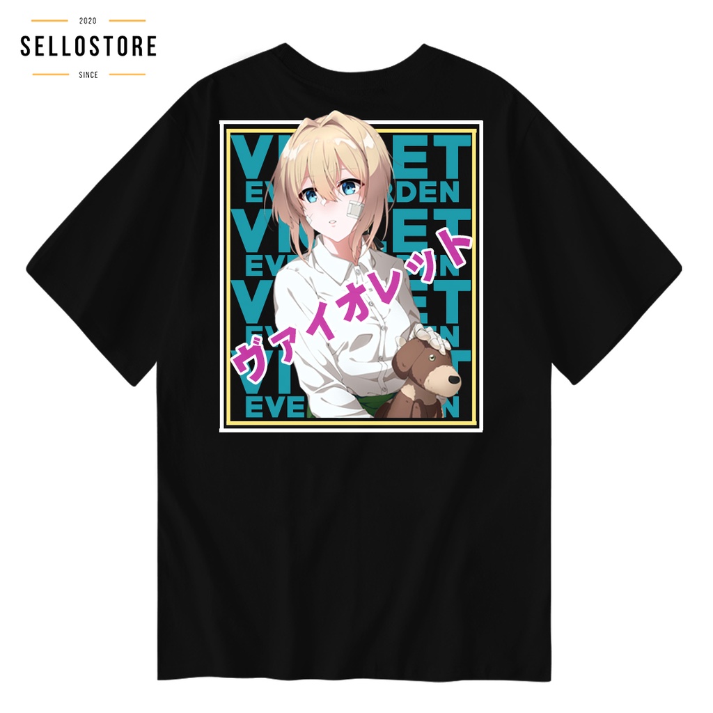 Kaos Anime Violet Evergarden Original Clothing Baju Kaos Anime Wibu Distro Jepang T shirt Pria Wanit