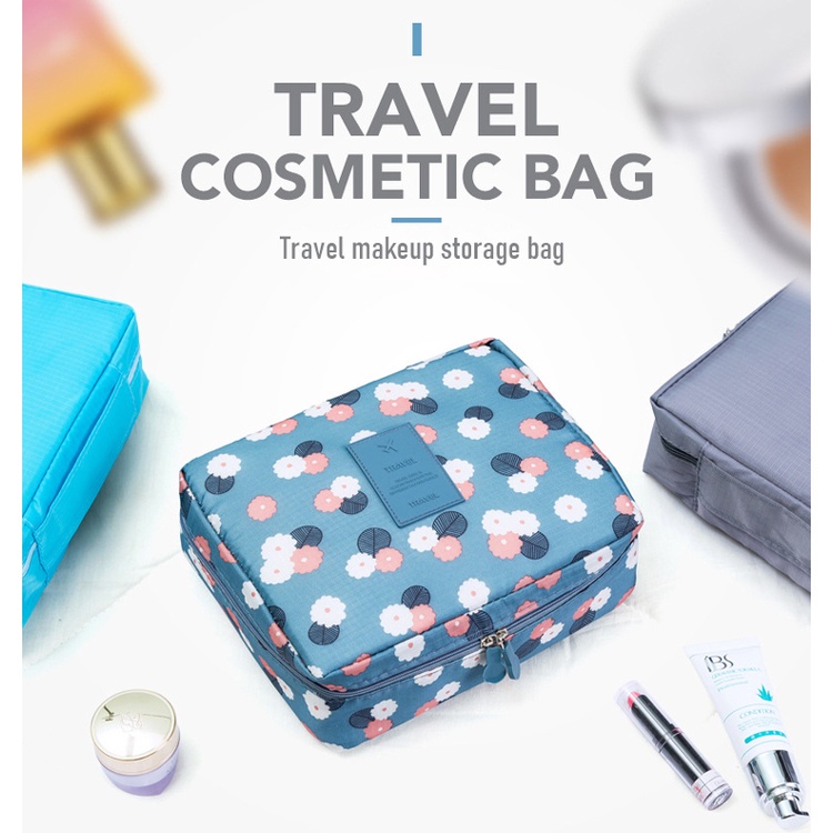 TAS TRAVEL KOSMETIK BAG POUCH MAKE UP TRAVEL BAG AKSESORIS  KOREA  PERLENGKAPAN ALAT MULTIPOUCH  KECANTIKAN U169