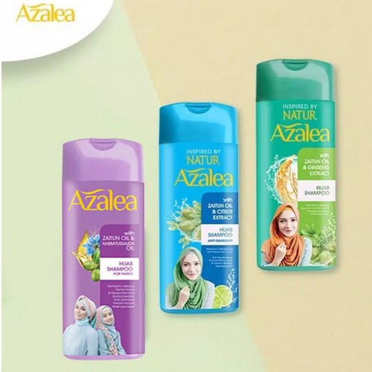 ⭐BAGUS⭐ AZALEA HIJAB SHAMPOO 180ML | Zitun oil Citrus / Gingseng / Habbatussauda