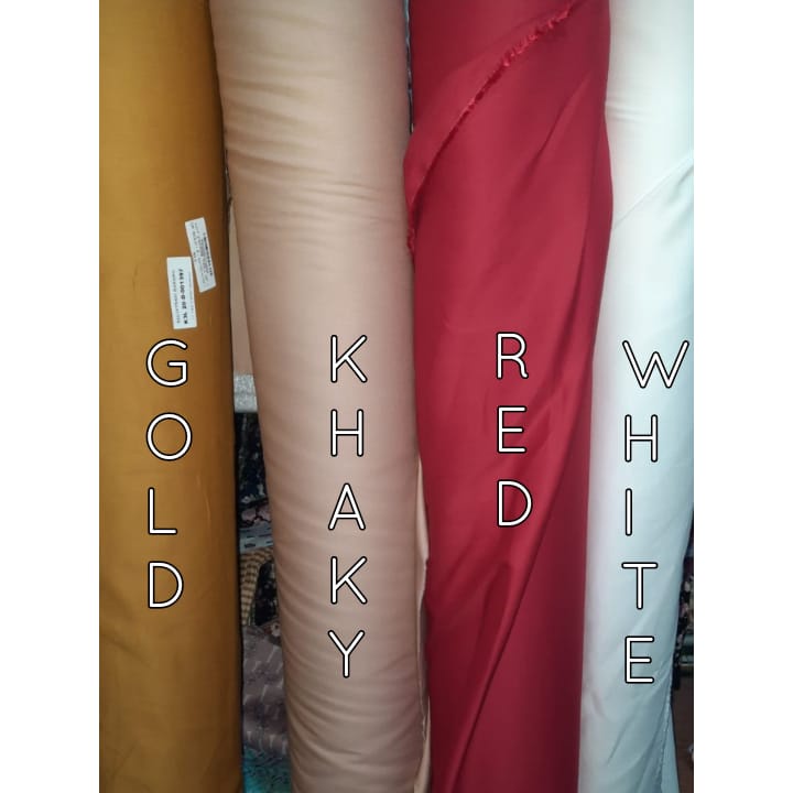 Kain Bahan meteran Katun Jepang Polos Tokai Twill Viscose