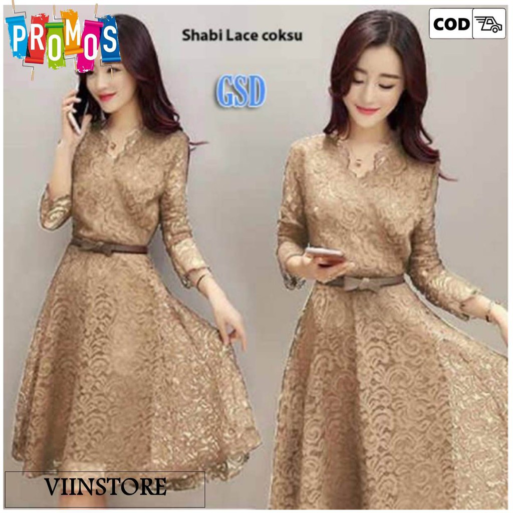 Dress Wanita Terbaru Model 2020 / Baju shabby Best Seller / Baju Natal Modern pesta kondangan party