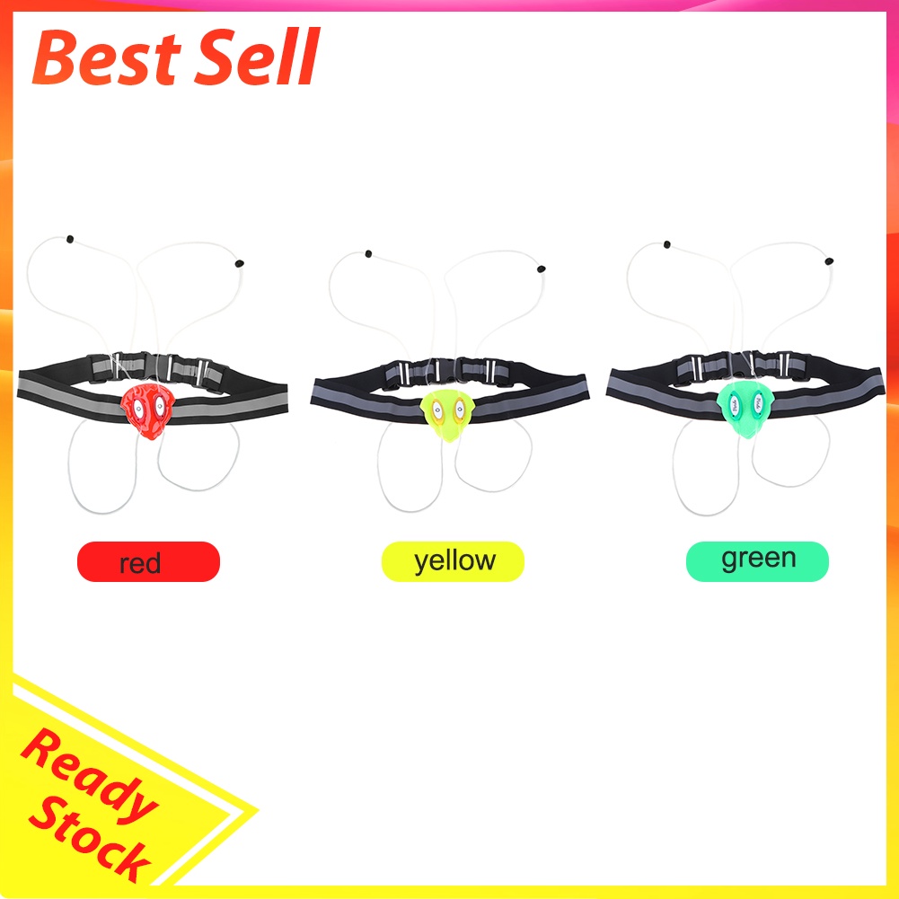 LED Fiber Y-Shaped Reflective Harness Night Riding Luminous Chest Straps