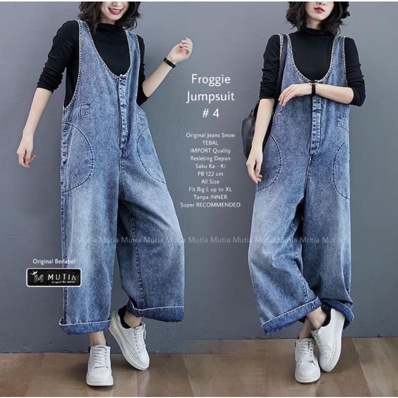 FROGGIE JUMPSUIT#4 - BAJU KODOK JEANS JUMBO BY MUTIA