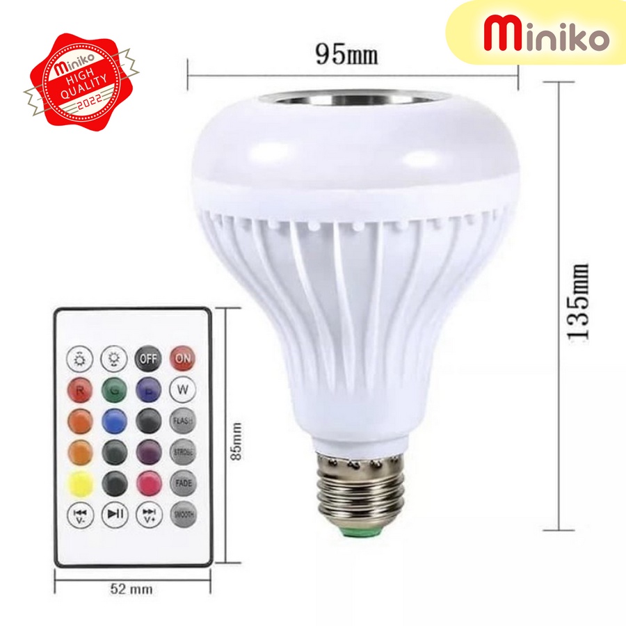 Lampu Disco Speaker Musik Bluetooth 2 in 1 - Lampu Sepker LED _lampu disko Miniko