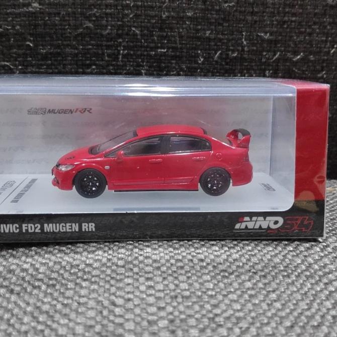 *#*#*#] Diecast skala 1 64 Inno Honda Civic FD Mugen RR Merah